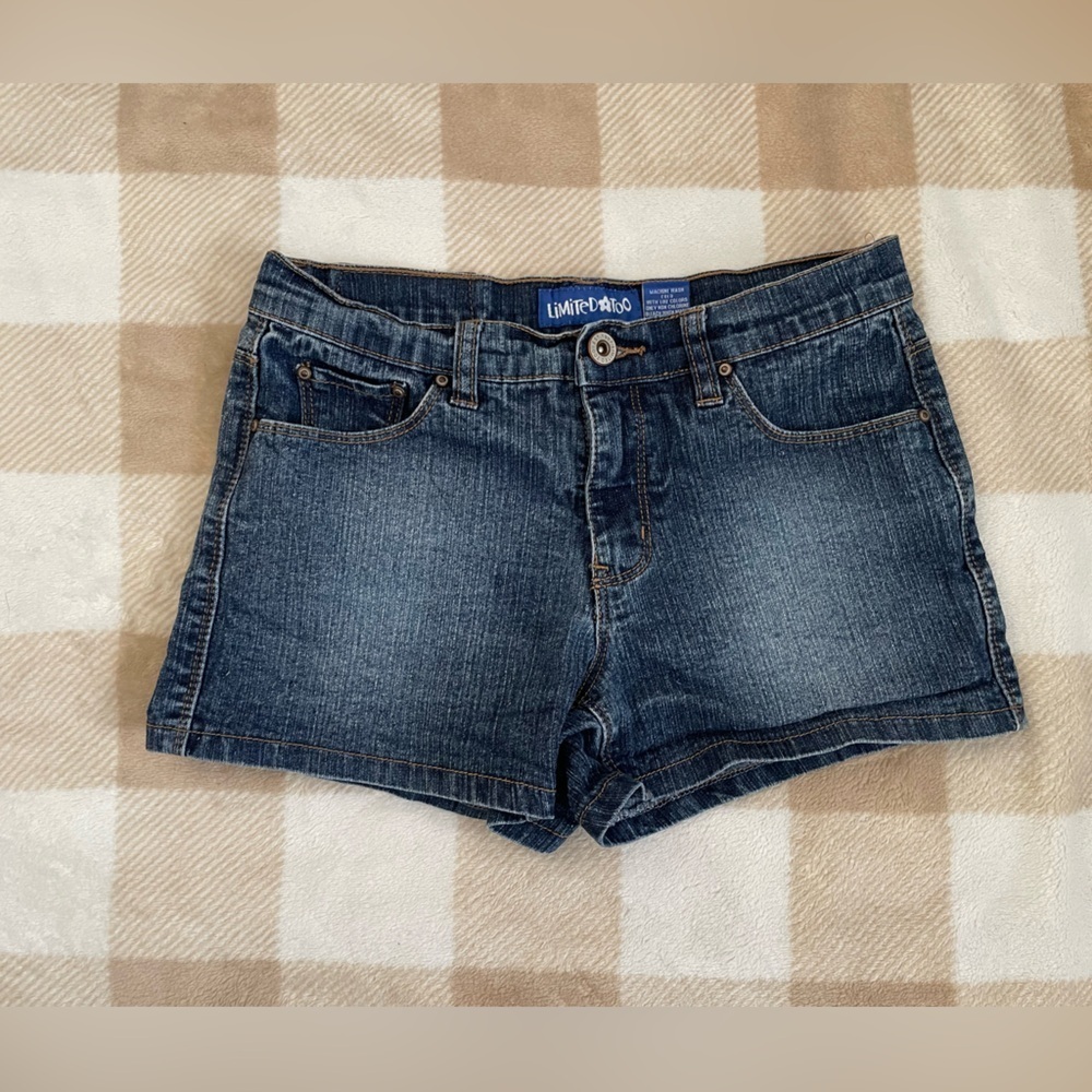 Limited Too Girls Size 12 Regular Indigo Denim Shorts